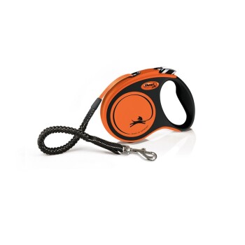 XTREME Gurt-Rollleine schwarz/orange Gr. S, 5 m (max. 20 kg)