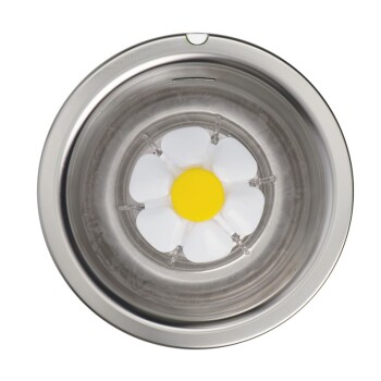 Trinkbrunnen Blume mit Edelstahl