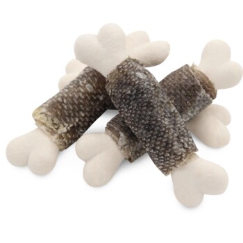 Snack It Kauknochen mit Fischhaut 6x90g