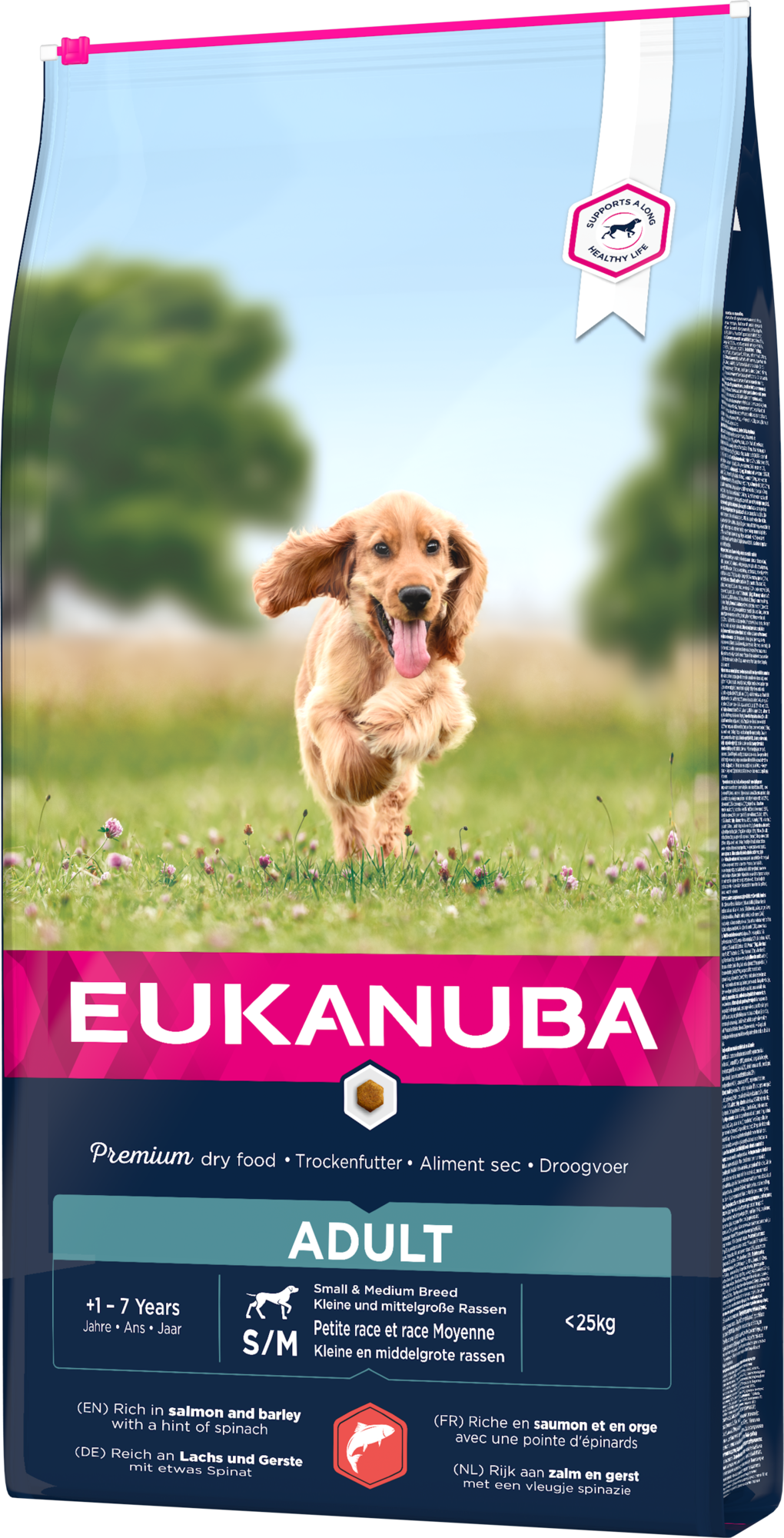 Eukanuba Adult Small & Medium Breed Lachs 12kg