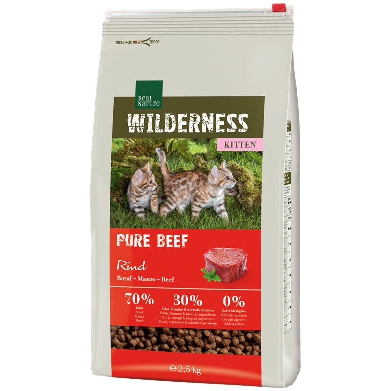 WILDERNESS Pure Beef Kitten 2,5kg