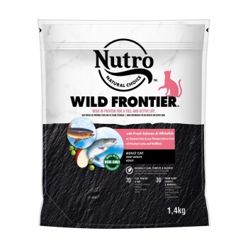 WILD FRONTIER Sacchetti per gatti Adult con salmone e pesce bianco 1,4 kg