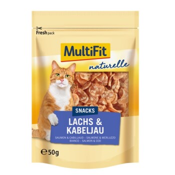 Naturelle Lachs mit Kabeljau 4x50g