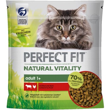 Natural Vitality Adult +1 Sparpaket Rind & Huhn 6x650g