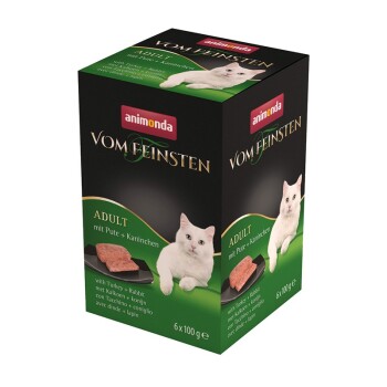 Vom Feinsten Adult 6x100g mit Pute und Kaninchen