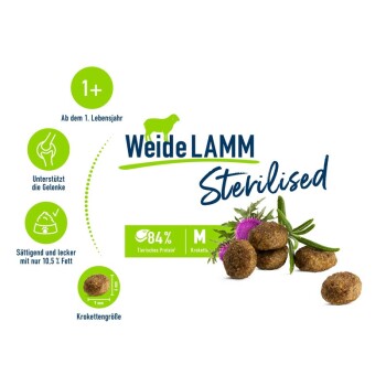 Sterilised Adult Weide-Lamm 1,3 kg