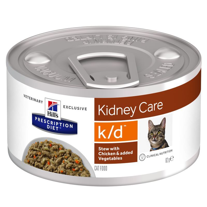 Prescription Diet Kidney Care k/d Ragout mit Huhn und zugefügtem Gemüse 24x82g