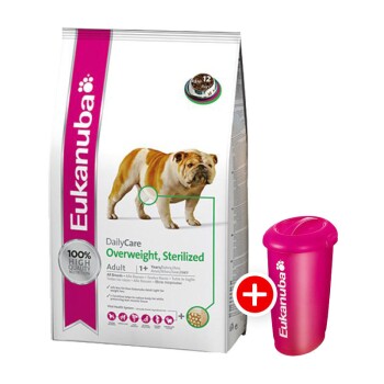 Daily Care kastrierte, übergewichtige Hunde 12,5kg + gratis Futtertonne