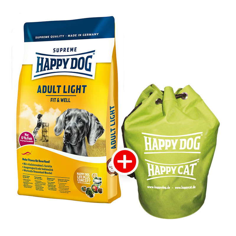 Happy Dog Supreme Fit & Well Adult Light 12,5kg + Seesack gratis