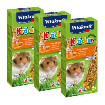 Kräcker Hamster 3x2er Honig-Dinkel