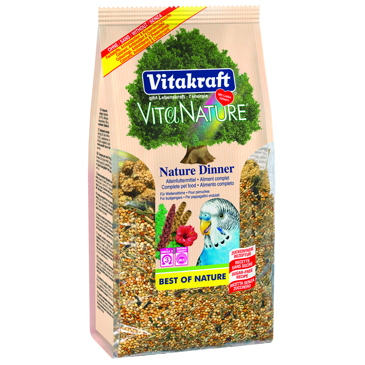 Vitakraft Vita Nature Dinner für Wellensittiche 750g 3x750g