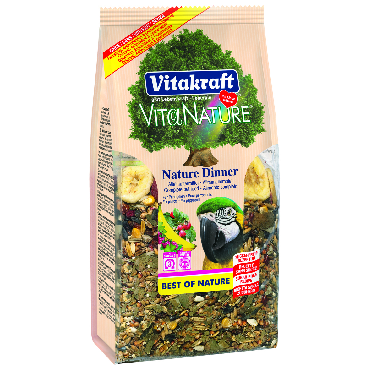 Vitakraft Vita Nature Dinner für Papageien 750g 3x750g