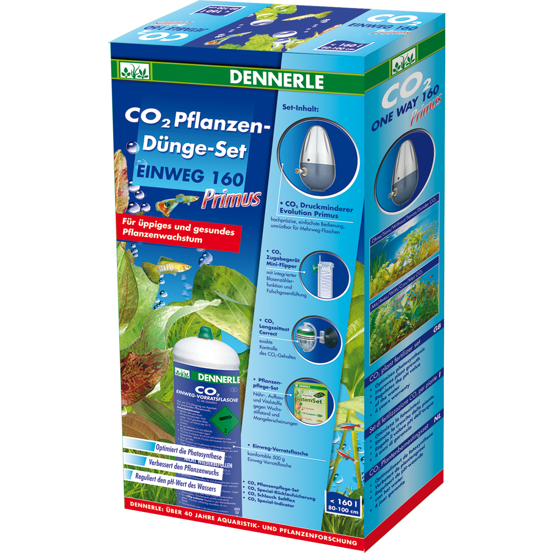 Dennerle CO2 Pflanzen-Dünge-Set Einweg 160 Primus