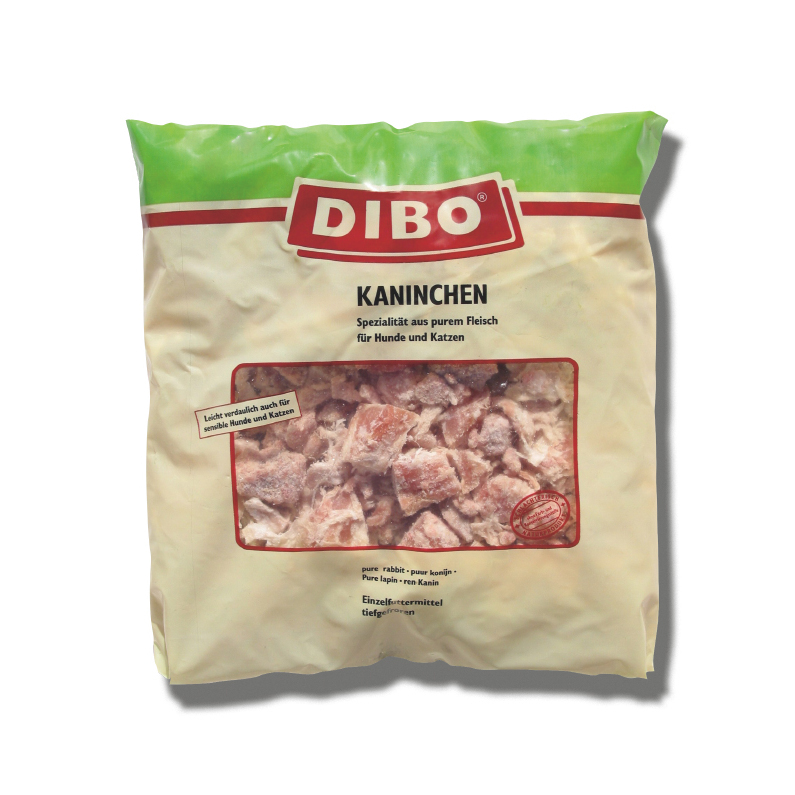 Dibo Frostfutter Kaninchen 6kg, 6 Beutel à 1kg