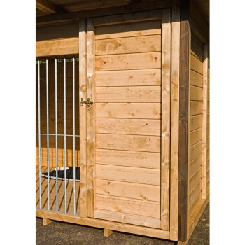 Hundezwinger Balu mit Hundehütte ohne Bodenplatte ca. 4x3x2,15m