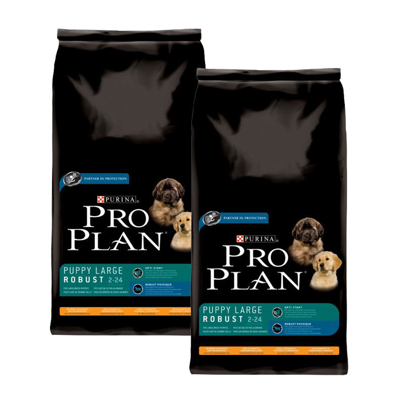 ProPlan Pro Plan Dog Puppy Large Robust reich an Huhn & mit Reis Sparpakete 2x14kg
